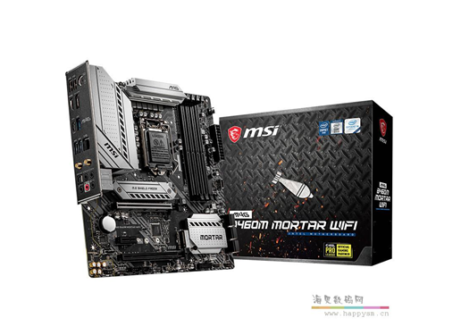 微星 B460M MORTAR WIFI迫击炮电脑台式机游戏主板matx主板1200针 支持10400F 10100 10105