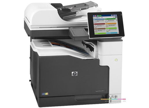 惠普 M755 dn 打印机彩色A3自动双面网络复印打印 一体