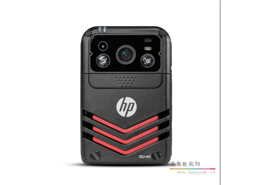 惠普HP DSJ-M5 执法记录仪1080P高清红外夜视3600万像素小巧随身现场记录仪4G 黑色 32G