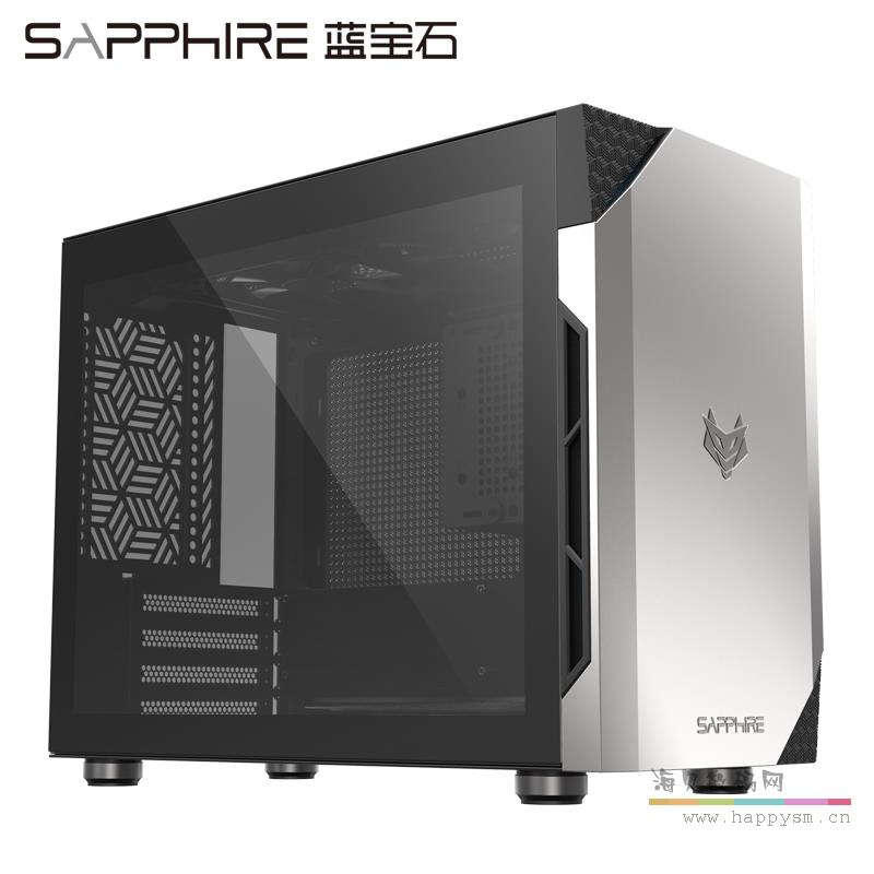 蓝宝石 NITRO M01 银角大王机箱 支持240水冷MATX钢化侧透电脑游戏