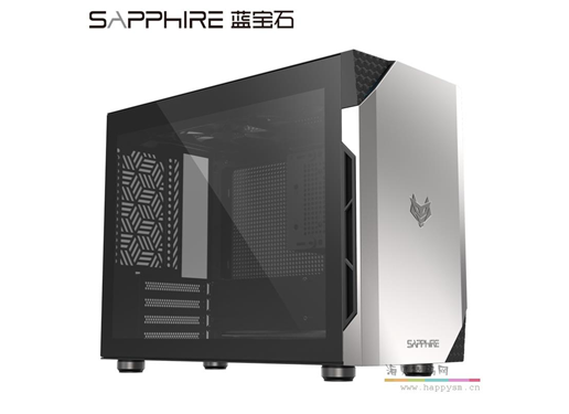 蓝宝石 NITRO M01 银角大王机箱 支持240水冷MATX钢化侧透电脑游戏