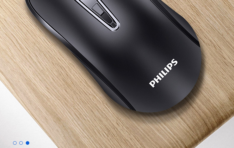 飞利浦 SPK7214 有限 鼠标 静音 好手感 M214 鼠标