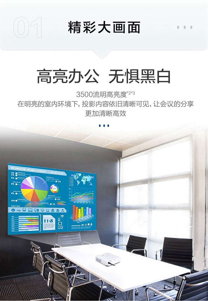 爱普生 CB-FH06 投影仪高清1080p家用办公家庭影院卧室客厅会议网课wifi无线手机投影机高亮度白天用直投