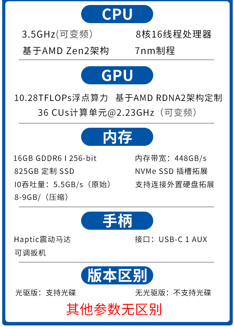 索尼  PlayStation5 PS5 主机+1手柄