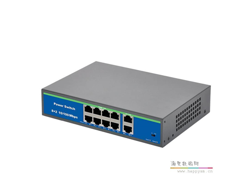 瑞博帆 RF-PM1141-8 8端口 集中网络远程供电器 百兆 200W 单口 13.8W