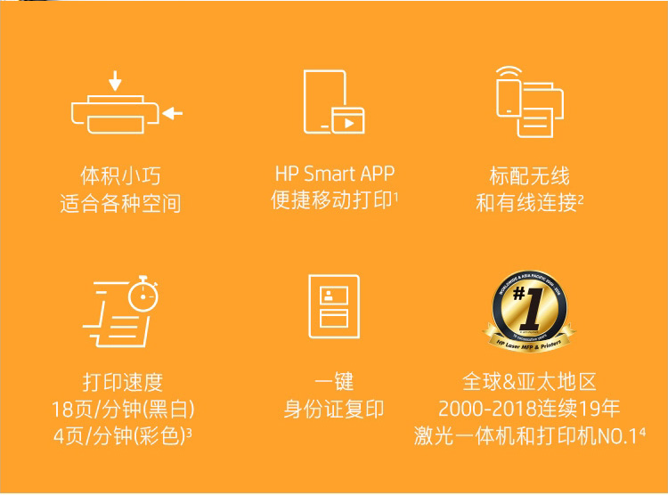 惠普 Color Laser MFP 178NW 彩色激光一体机 A4（荐）