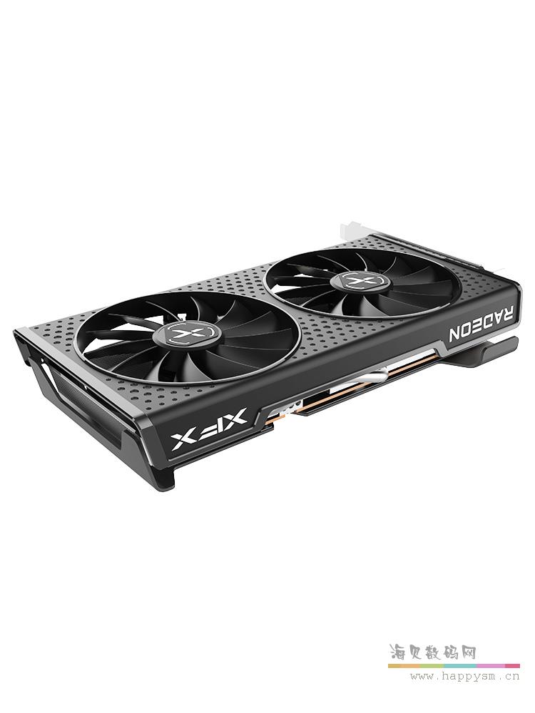 讯景 RX6500XT 显卡 4G D6黑狼游戏显卡超频独立台式机