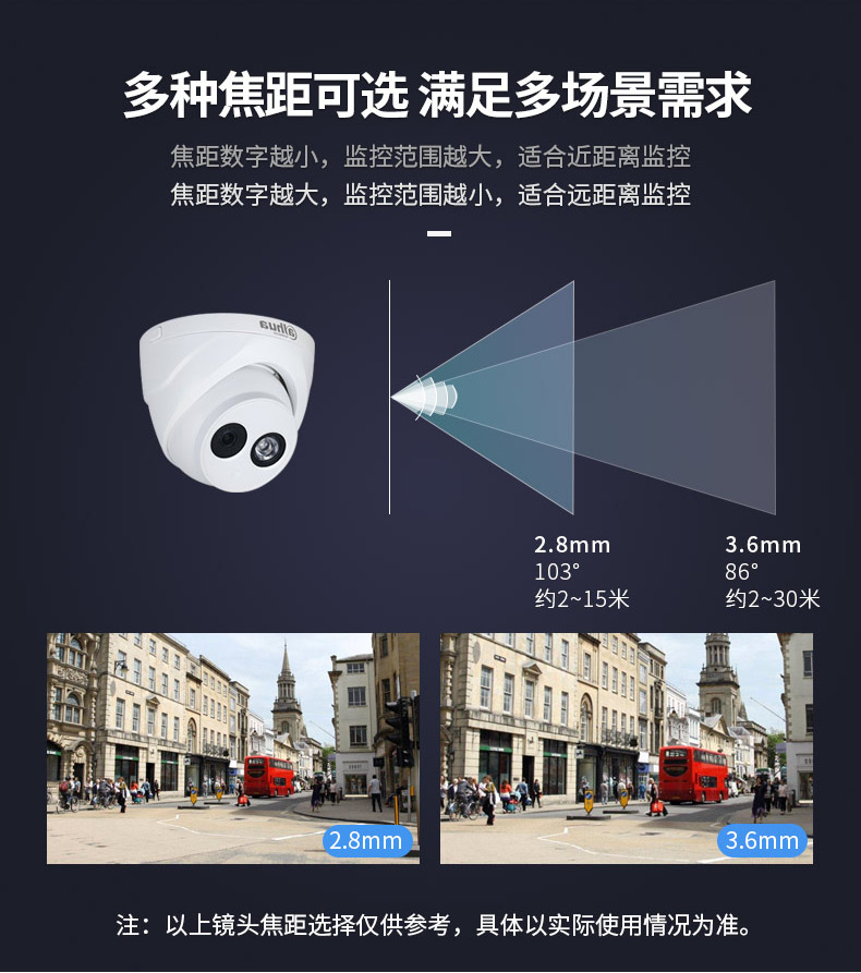 大华 DH-P20T1 200W 像素 POE 供电摄像头
