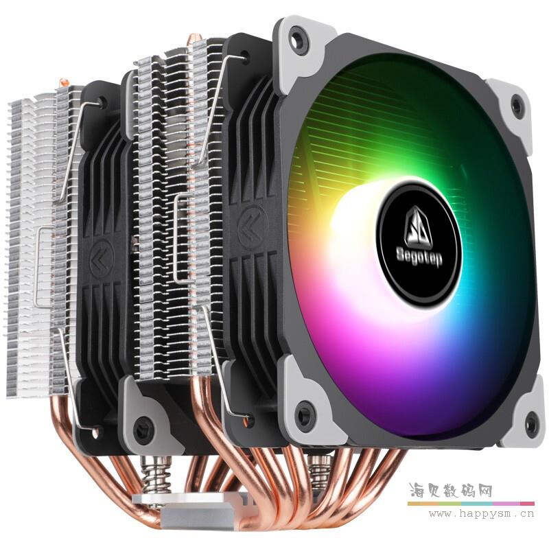鑫谷 寒武纪U6风冷CPU散热器 纯铜6热管/ARGB同步风扇 双塔矩阵