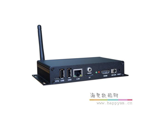 鼎创视界 安卓广告机播放盒 多媒体信息发布系统软件 网络U盘 分屏播放器 2+16蓝色