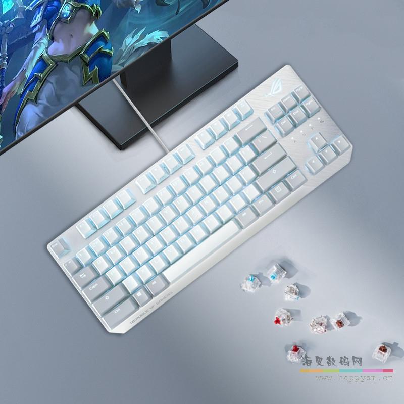 游侠NX TKL 月耀白 山楂红轴