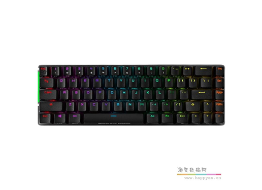 华硕 ROG 魔导士 红轴 68键 机械键盘 电竞