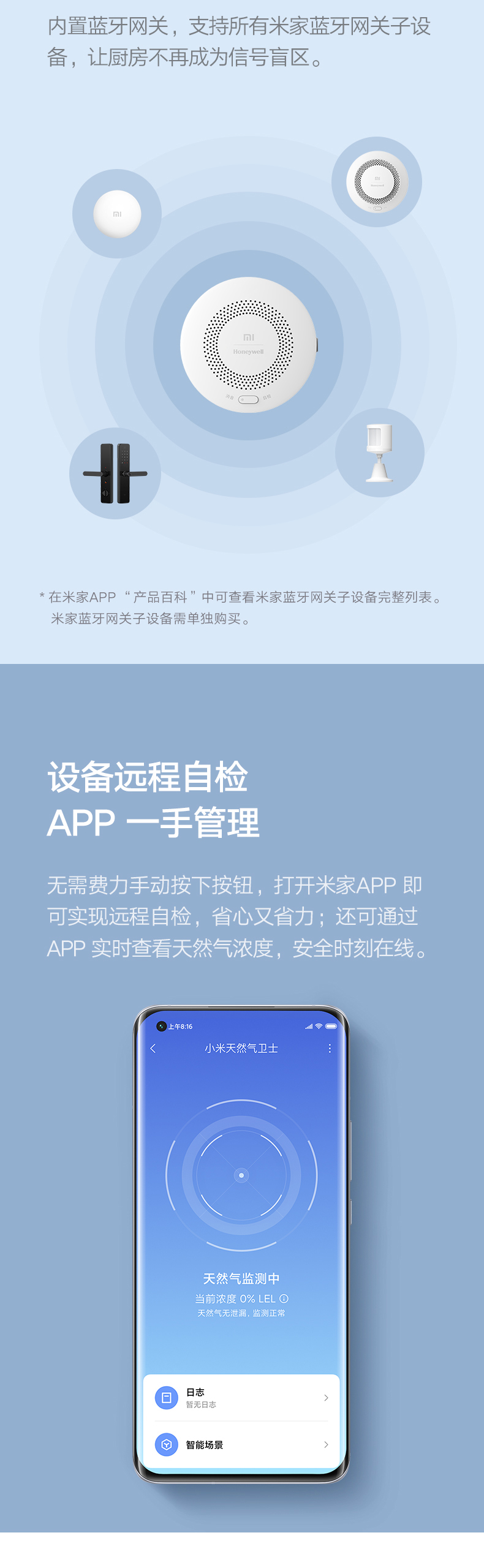 小米 天然气报警器