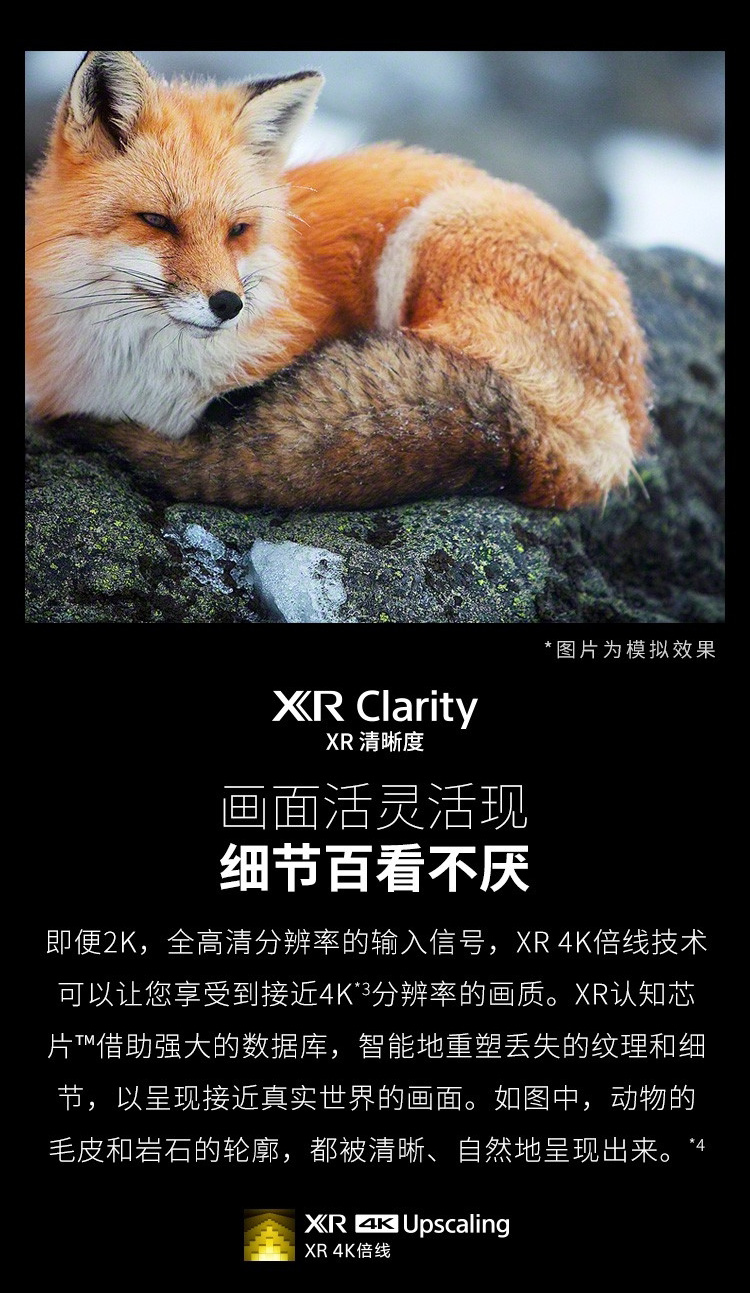 索尼 XR-65X95J 65英寸XR芯片4K智能液晶电视