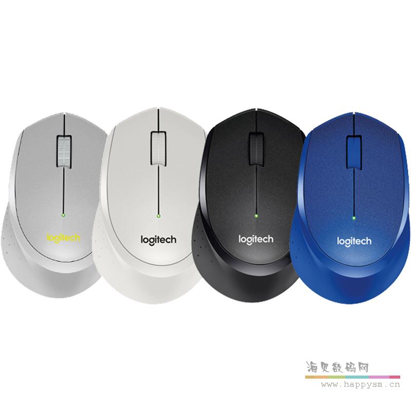 罗技 M330 鼠标无线静音鼠标办公笔记本台式更换电池滑鼠