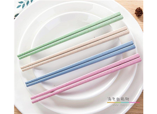创意小麦秸秆 环保欧式筷子套装一人一筷 家用防滑防霉 餐具礼