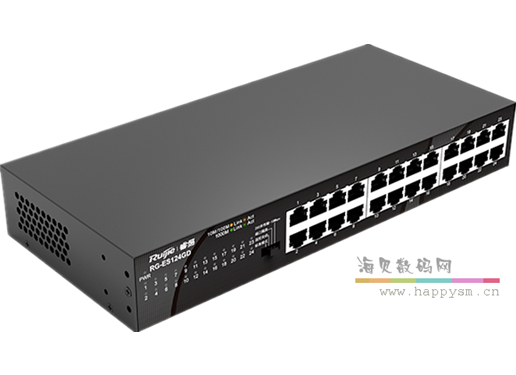 锐捷 睿易 企业级24口千兆电口非网管型交换机RG-ES124G V2