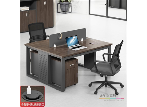 职员办公桌椅组合办公室工位电脑桌钢架四六人位现代简约屏风卡座