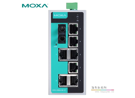 台湾 MOXA EDS-208A 工业型 8口以太网交换机
