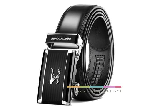 七匹狼 皮腰带 牛剖层 移膜皮革 WA2013J