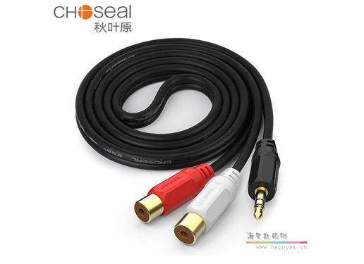 秋叶原 莲花线口音频（母） 转3.5mm 音频（公）转接