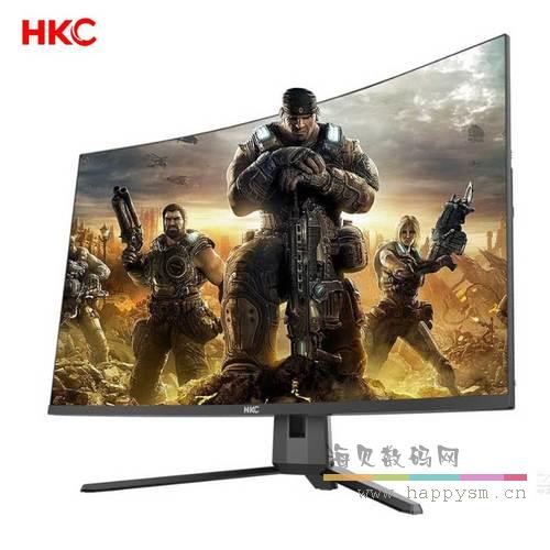 HKC C329 32英寸75HZ曲面显示器台式电脑液晶大屏幕电竞游戏办公