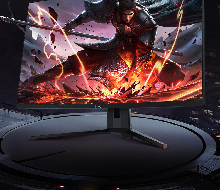 HKC C329 32英寸75HZ曲面显示器台式电脑液晶大屏幕电竞游戏办公