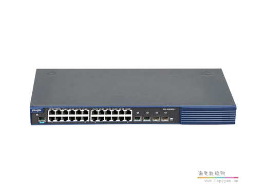 锐捷 RG-S2628G 交换机 -I 企业级24口百兆电+2SFP光二层智能网管型交换机
