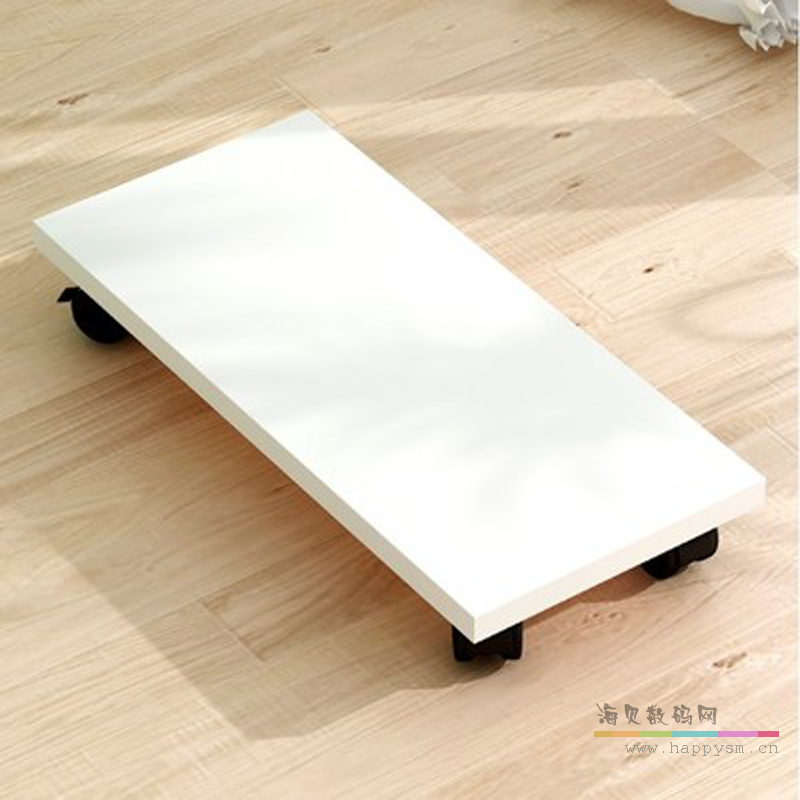 电脑主机托盘 可移动电脑主机支架 万向轮 刹车