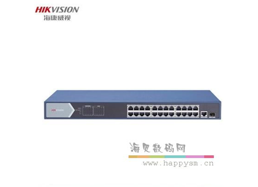 海康威视 DS-3E1526P-E 网管型24口千兆POE交换机
