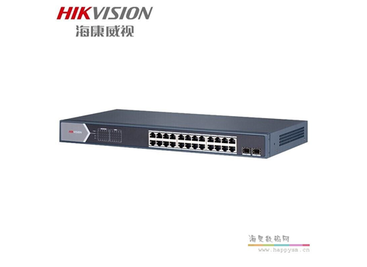 海康威视 DS-3E0526P-S 24口千兆网络POE全千兆交换机