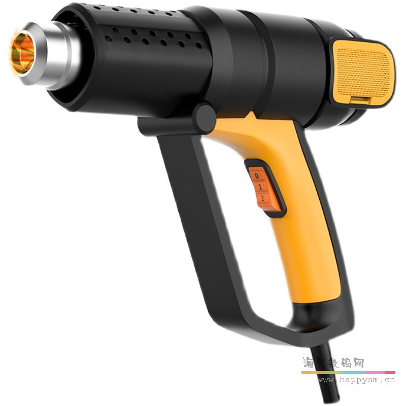 DL5320热风枪调温护手(黄)2000W 重11.9 旋钮无极调温