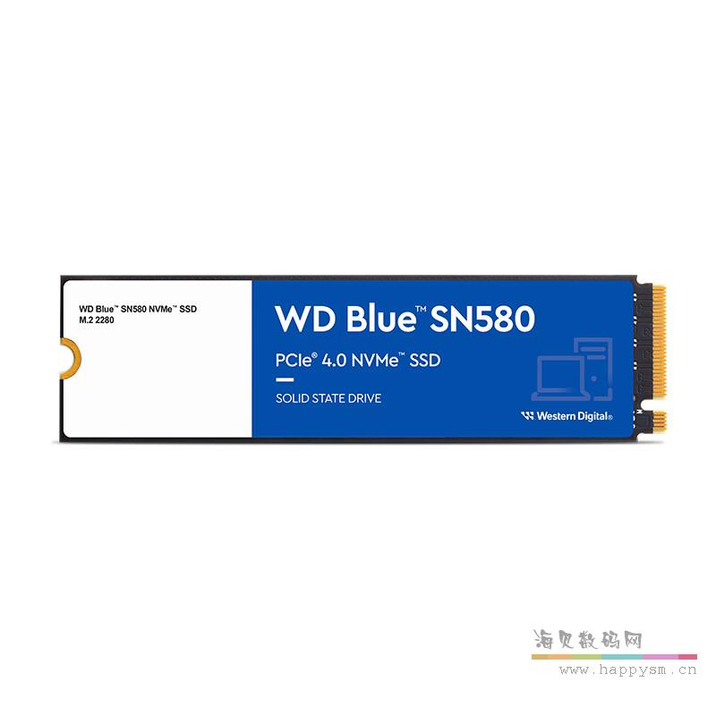 西部数据 SN580 1T 2T NVME 4.0 电脑笔记本固态M2硬盘M2 SSD1TB