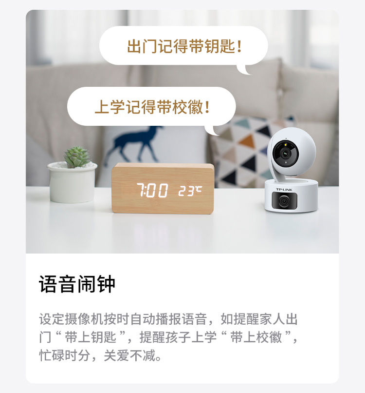 TP-LINK TL-IPC43AW 双摄摄像头 看家利器