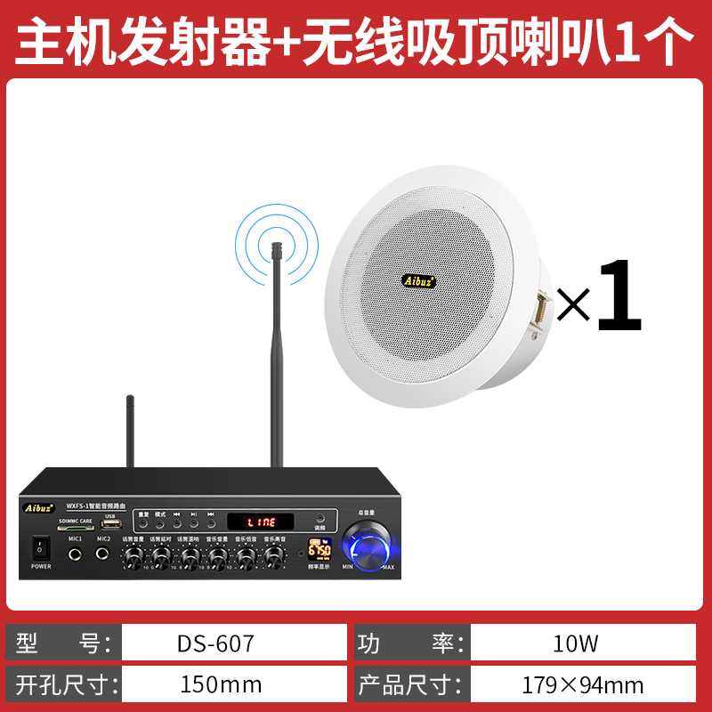 主机发射器+1吸顶音箱