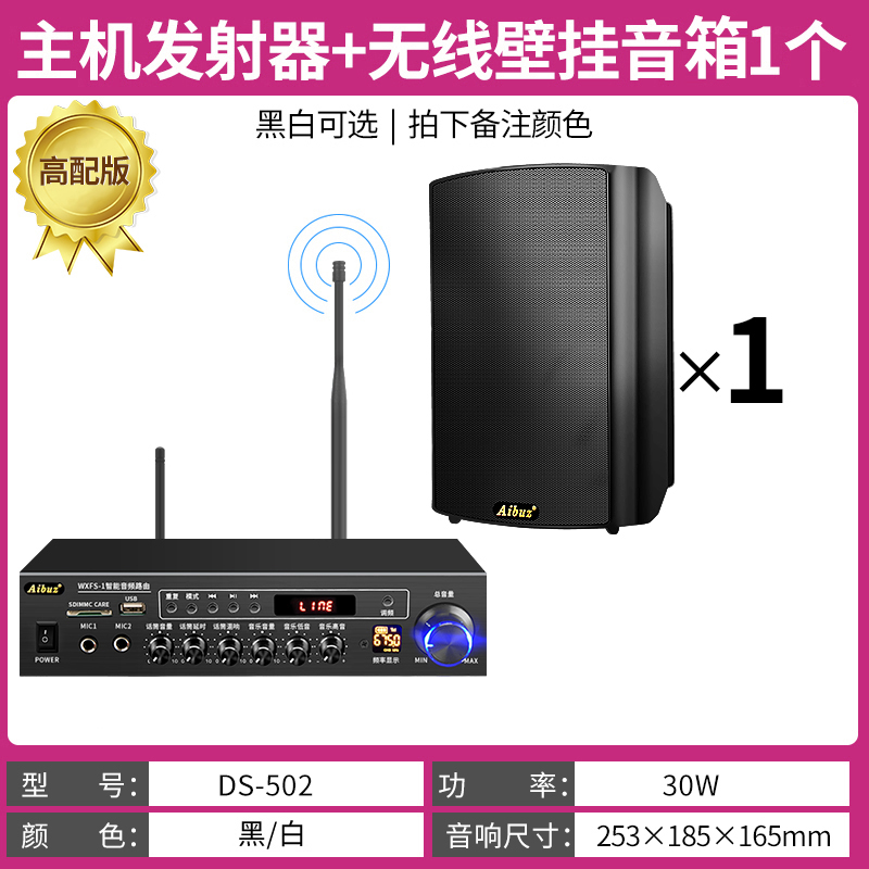 主机发射器+无线壁挂音箱