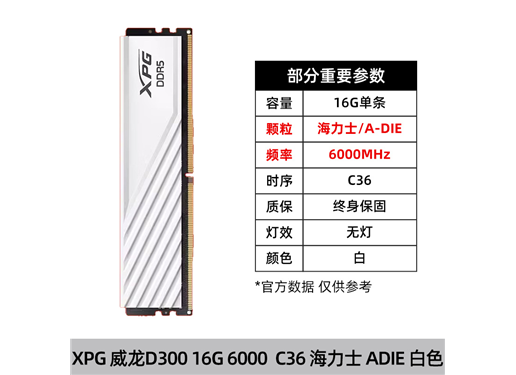 威刚 威龙 D300 台式机内存DDR5