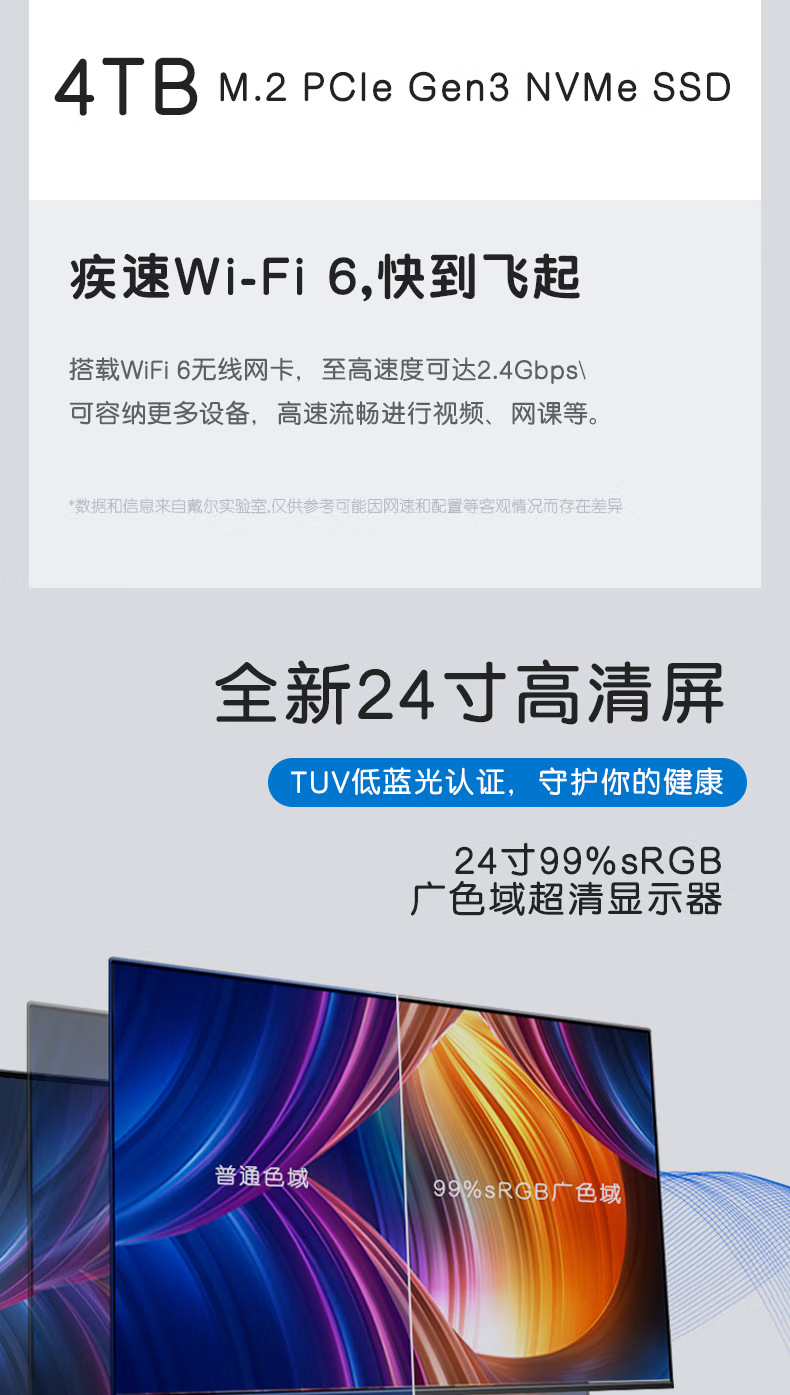 戴尔 OptiPlex 7410 23.8英寸商用办公会议台式一体机电脑主机