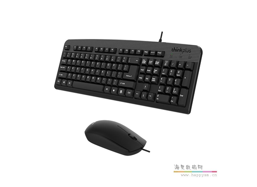 联想 KM130 Pro 有线键鼠套装电脑USB轻薄笔记本一体机键盘鼠标