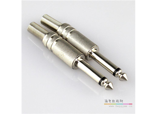 音频插头 公对公 6.35mm