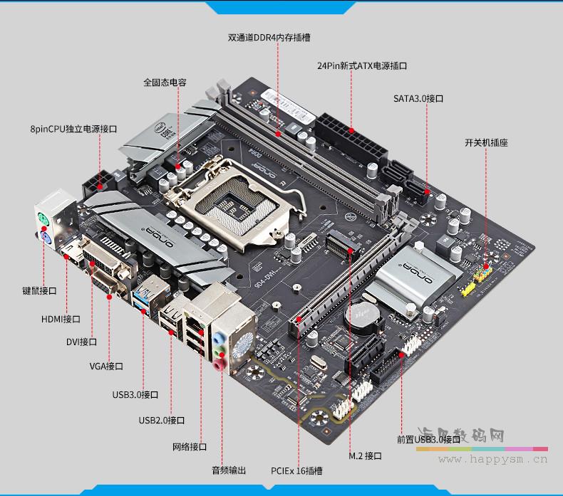 昂达 9D4-DVH  主板