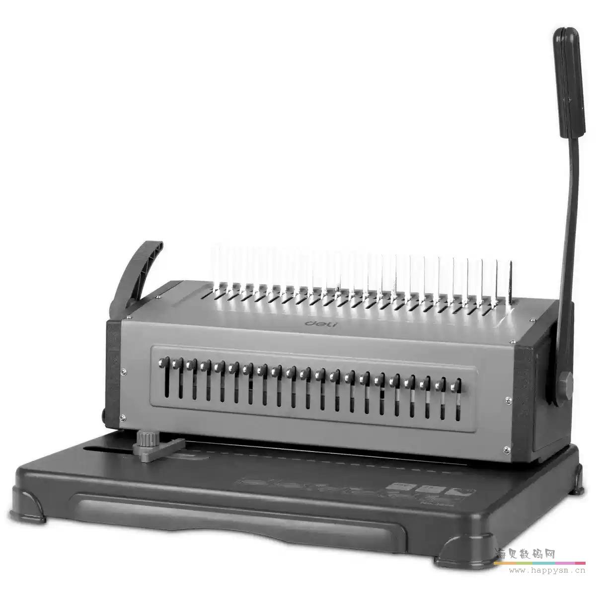 3874胶圈装订机(灰)450页1-21孔