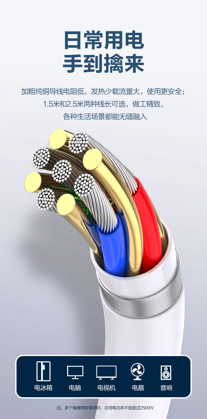 品胜 战将 三位插排 排插