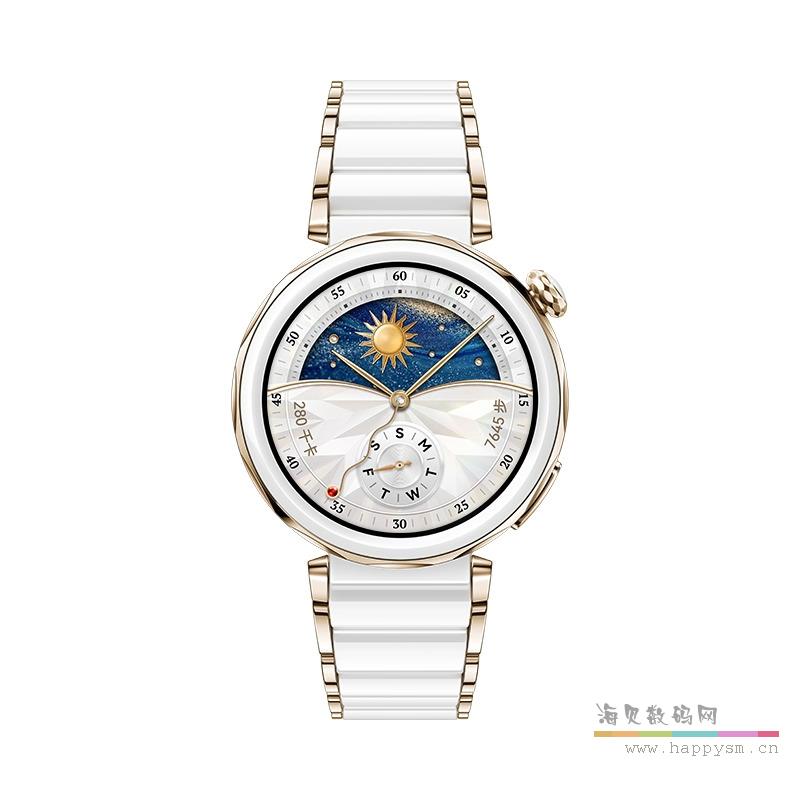 【GT5 PRO】42mm 陶瓷白|带原装充电底座和充电线+送表带+贴膜2张+礼品袋子