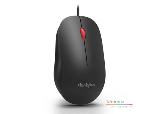 联想 thinkplus M80有线鼠标蓝光usb笔记本台式机电脑商务办公游戏