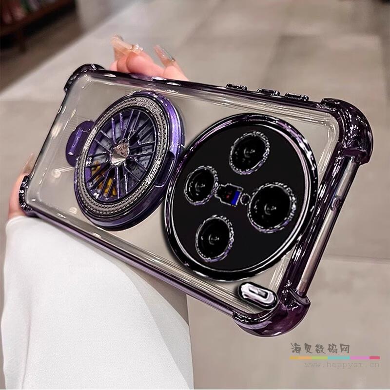 X80  陀螺磁吸支架 四角气囊防摔  自带镜膜透壳