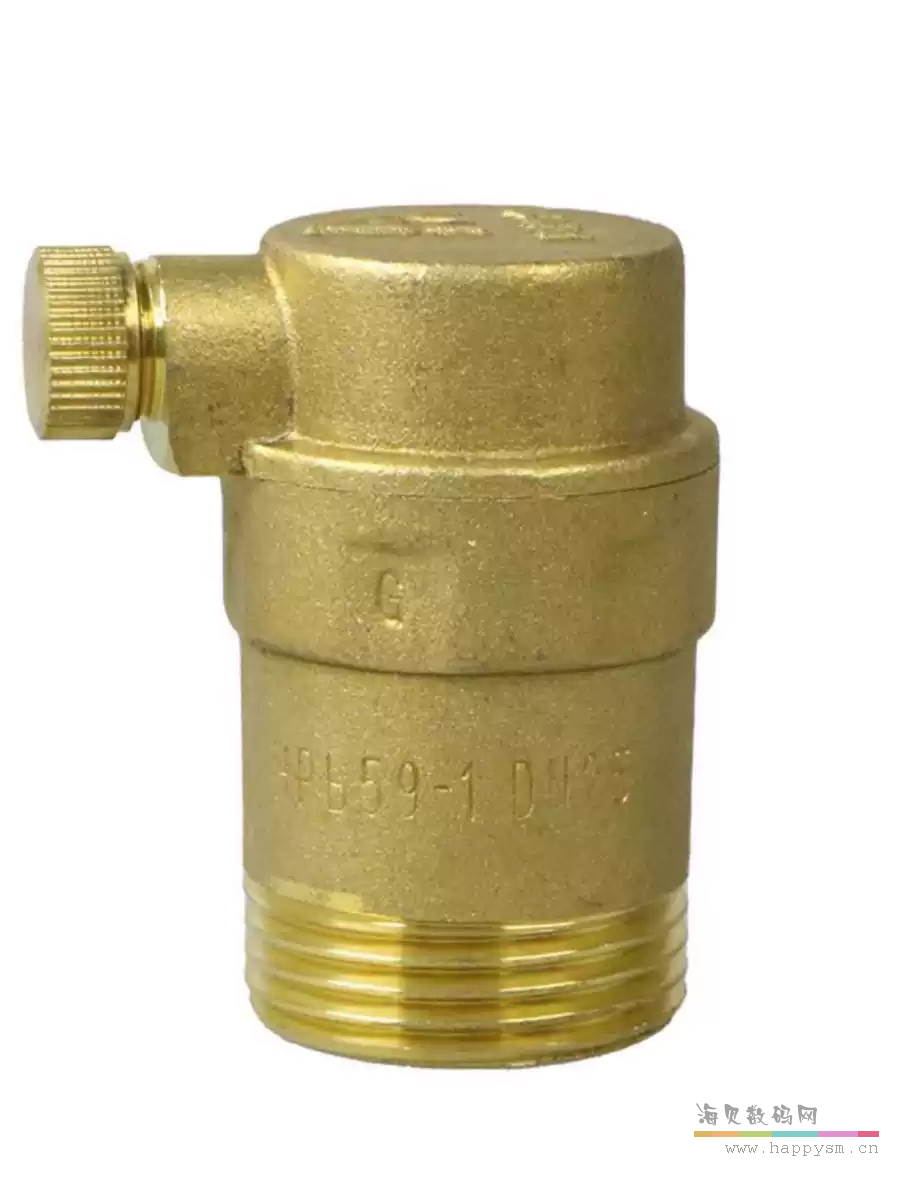 埃美柯 720平口排气阀黄铜自动排气阀暖气冷热水放气阀4分6分1寸