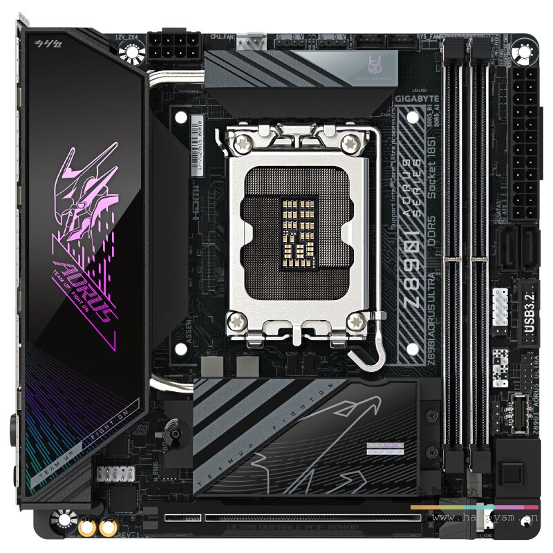 迷你雕Z890I AORUS ULTRA DDR5主板