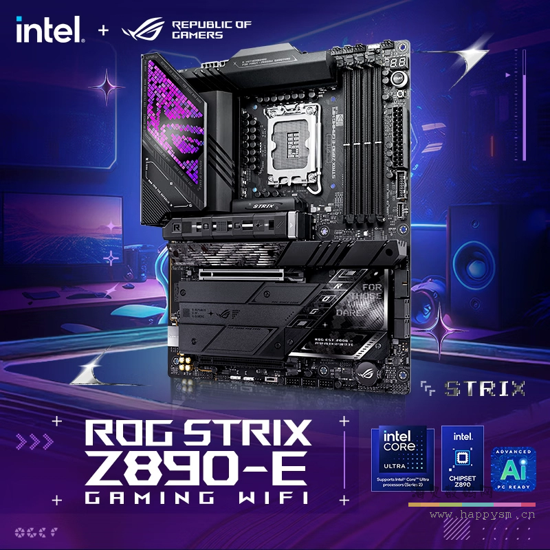 【玩家国度】华硕 ROG STRIX Z890-E GAMING WIFI 猛禽电竞