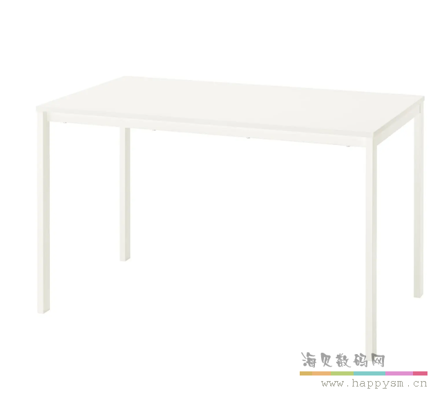 宜家 维哈斯餐桌饭桌学习桌简约白色桌子四人座IKEA家居代购